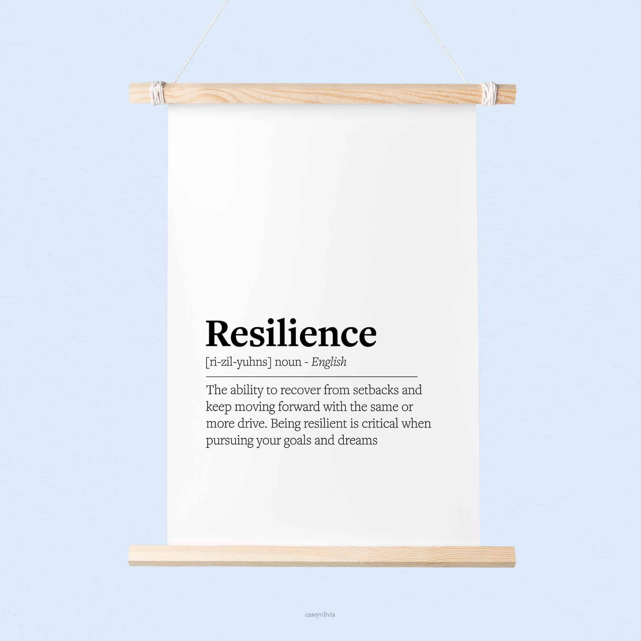 resilience print for motivation