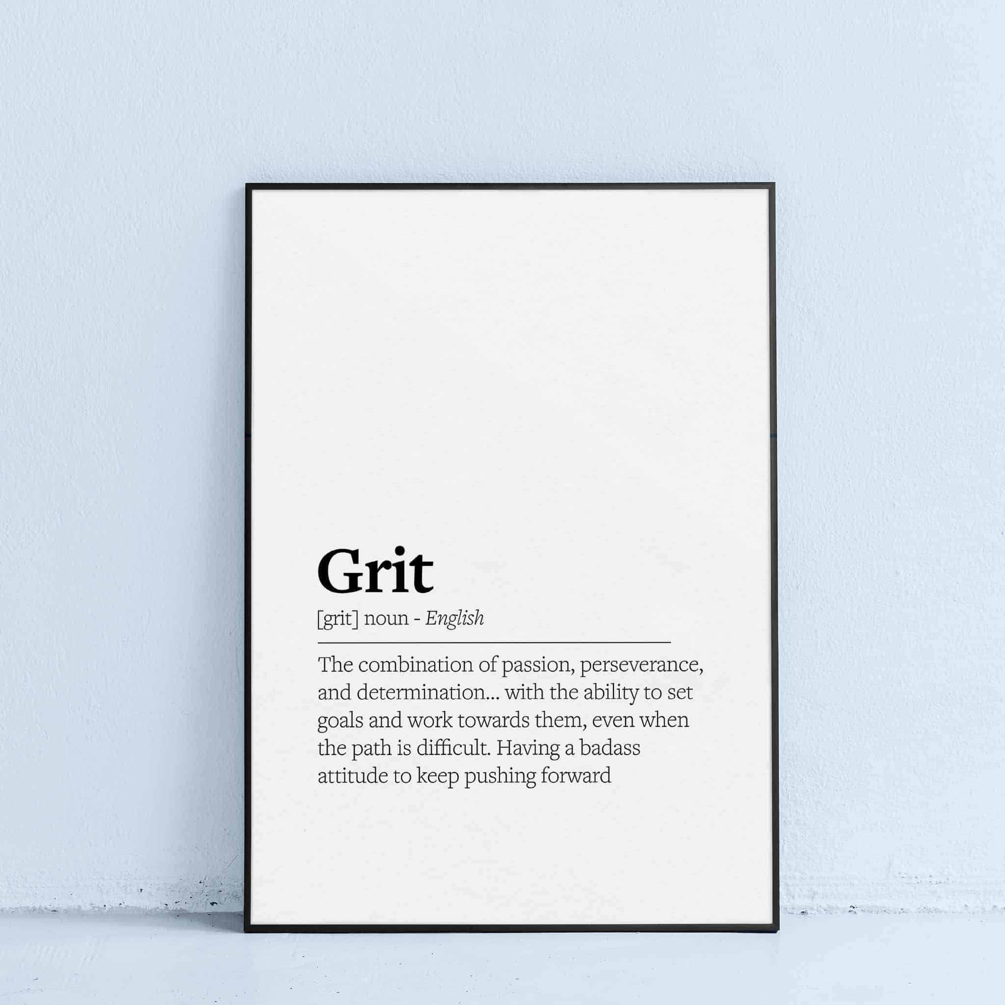 wall art to print with grit definition