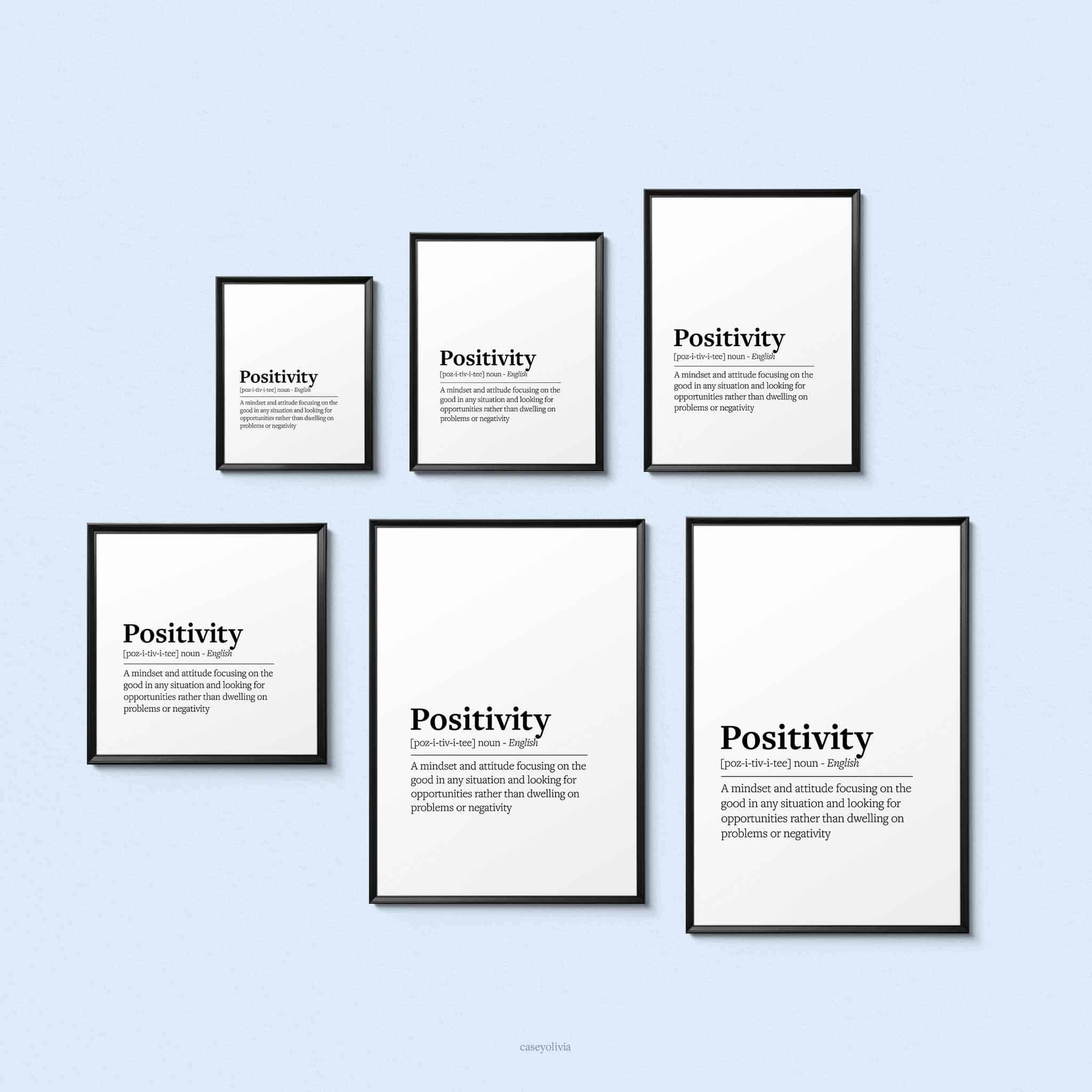sizing for positivity definition printable art