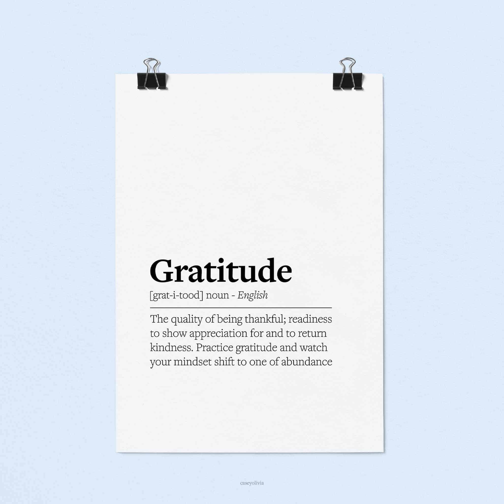 home print with gratitude definition for inspiration