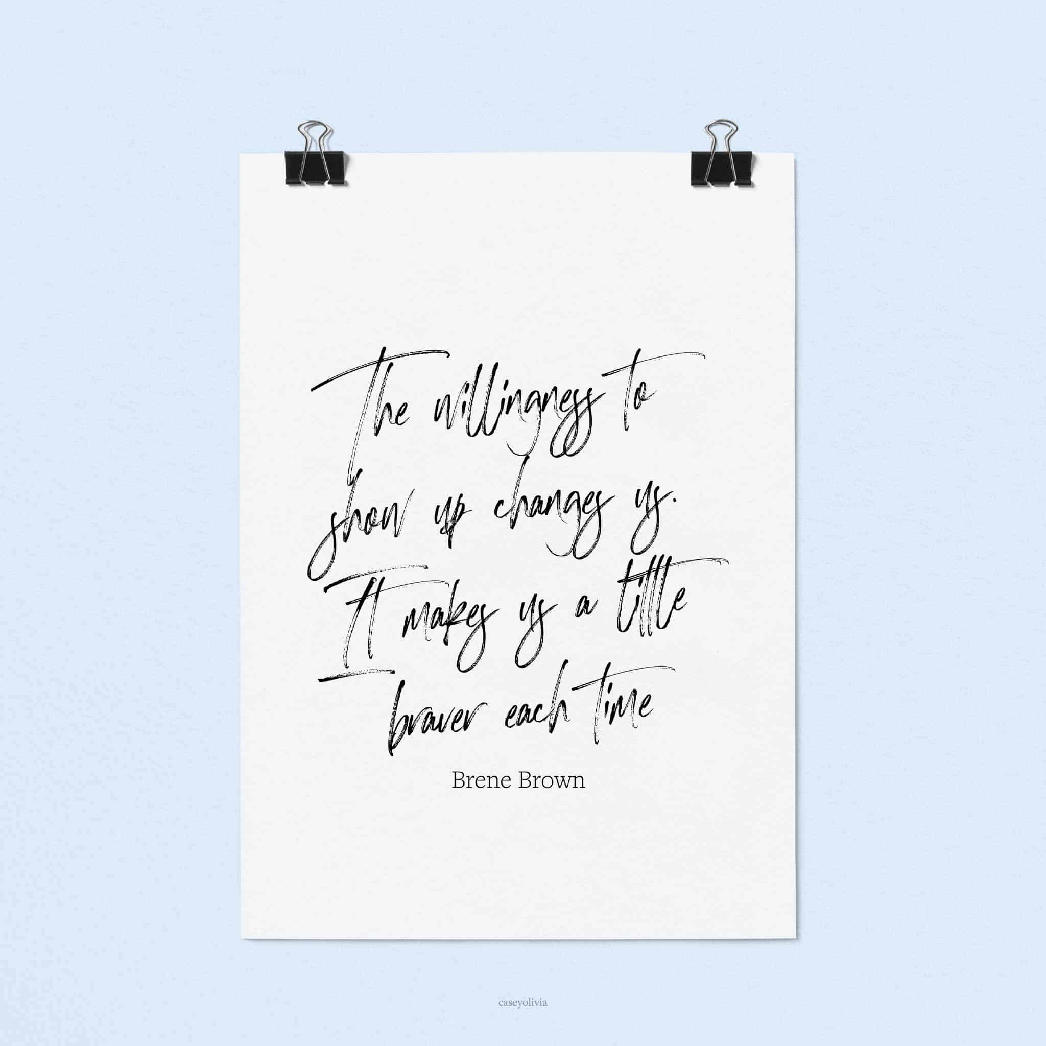 dorm room printable quote with willingness saying