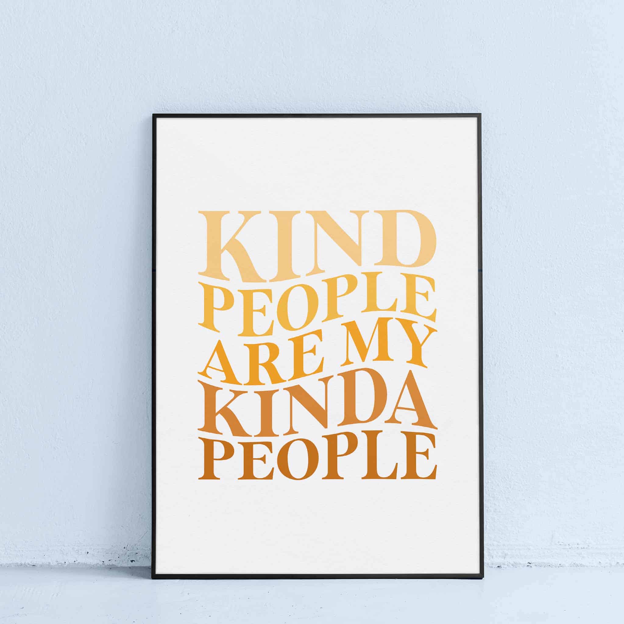 kind people quote printable wall art