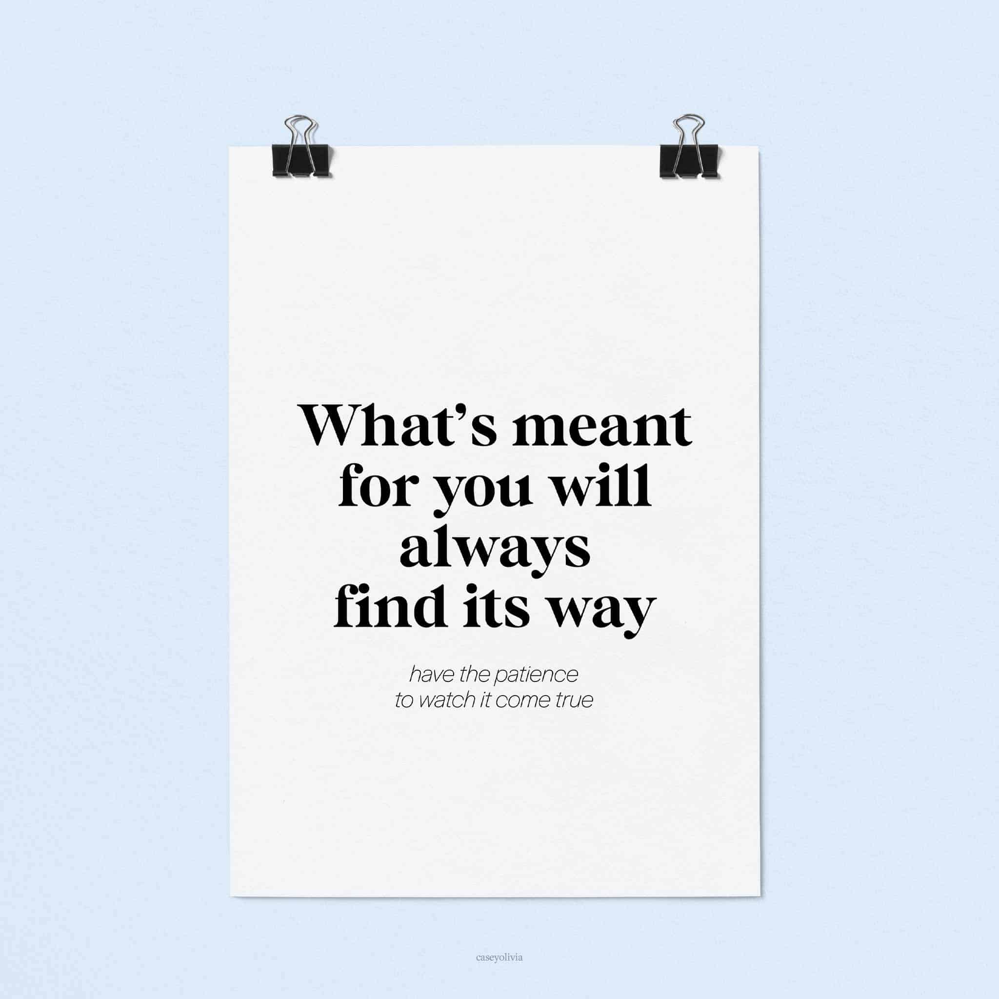 have the patience to manifest quote to print for home office