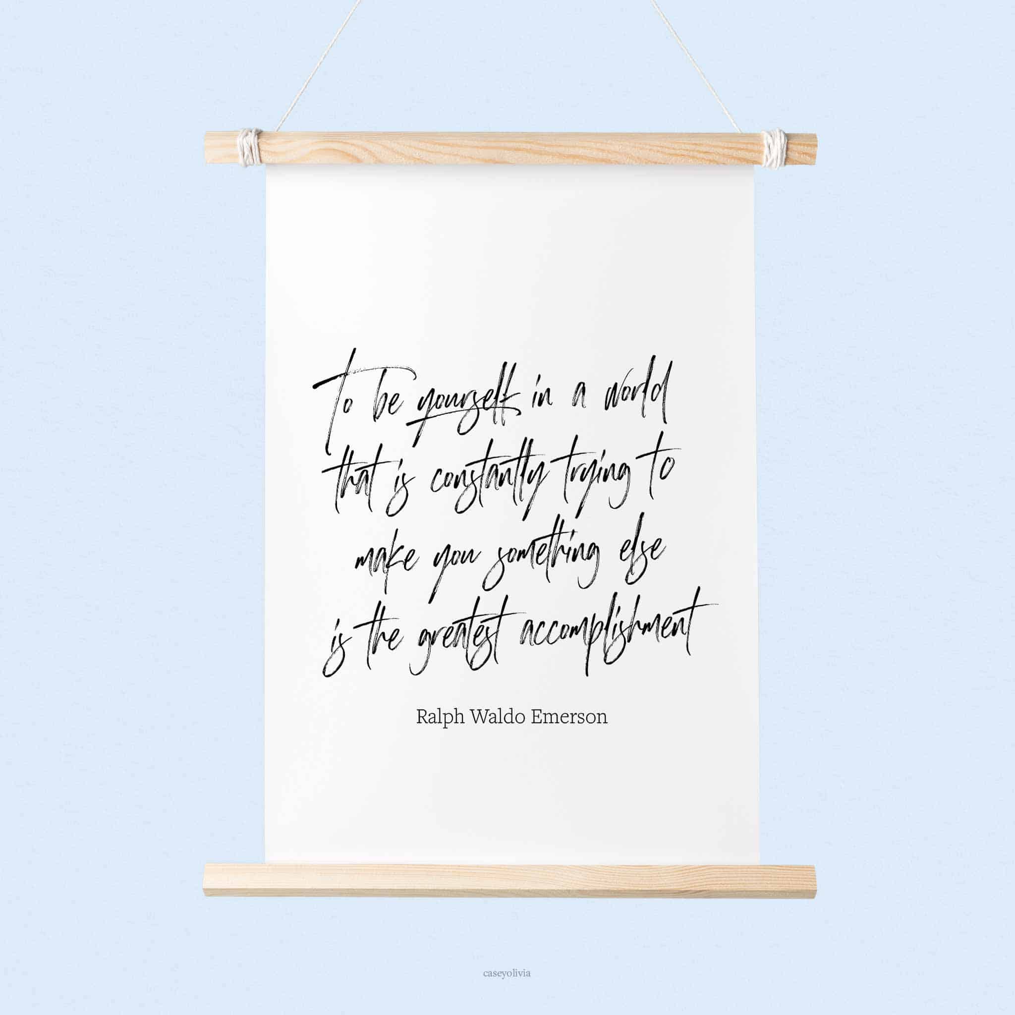 home office quote to print from ralph waldo emerson