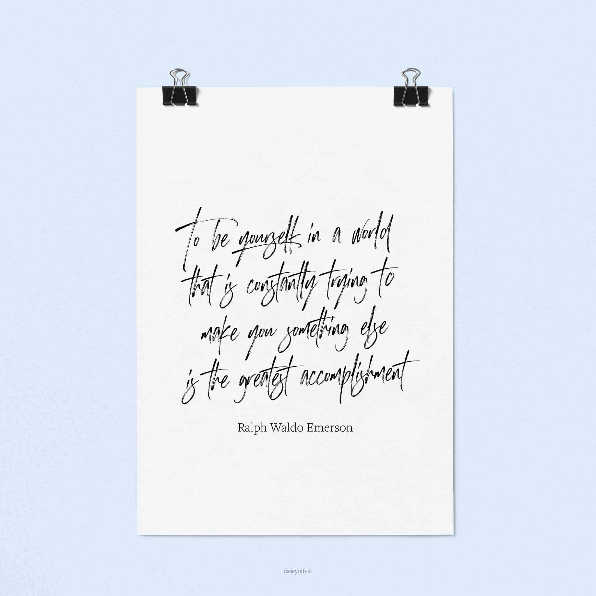inspiring words about self confidence ralph waldo emerson printable quote