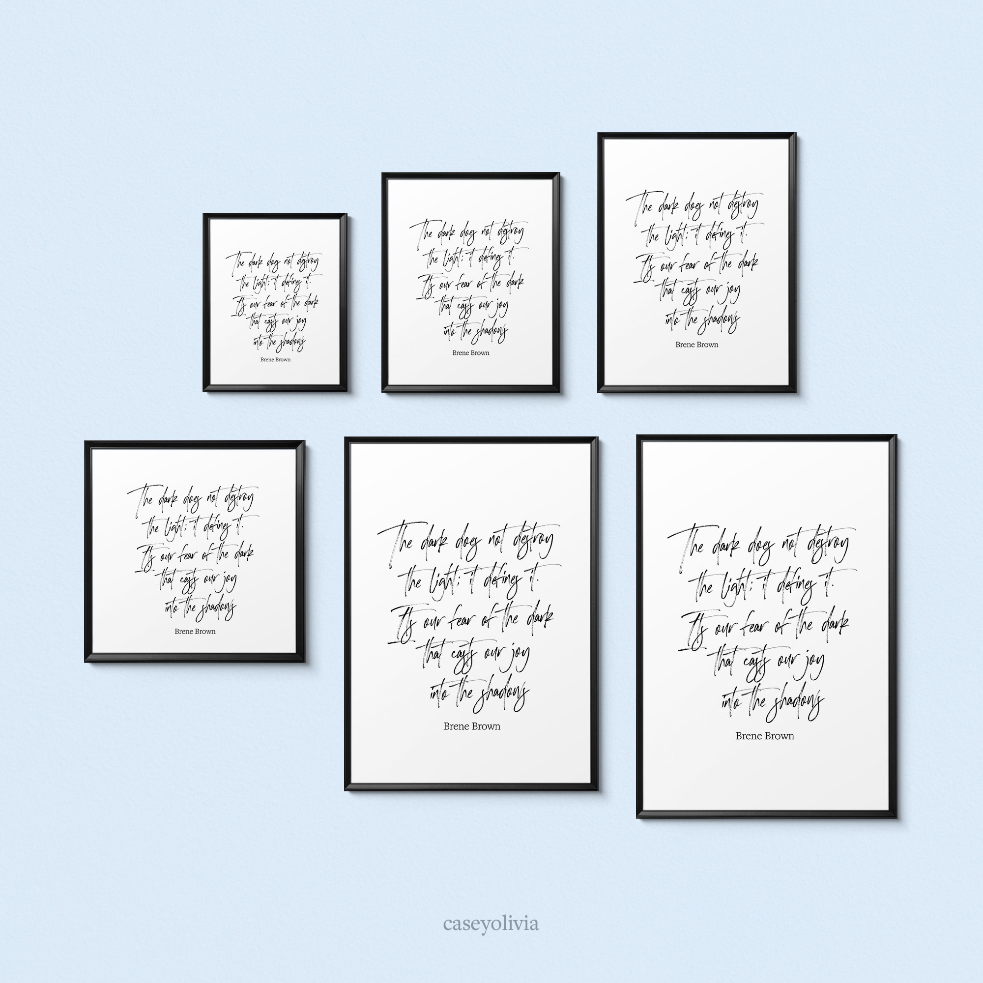 the darkness doesnt not destroy the light printable wall art sizing and ratios