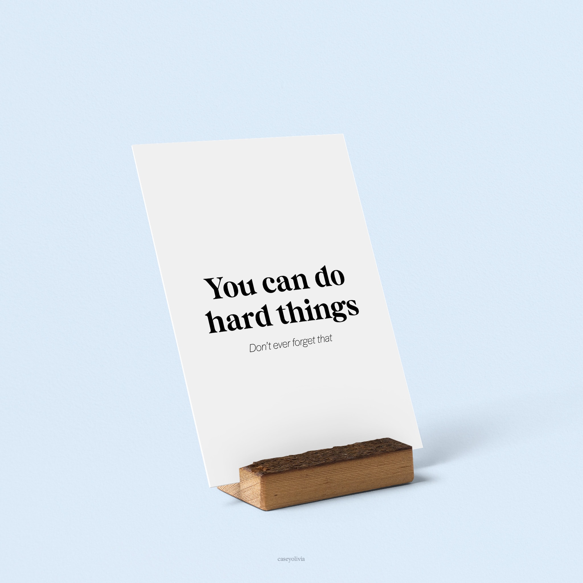 you can do hard things in life typography quote to print at home