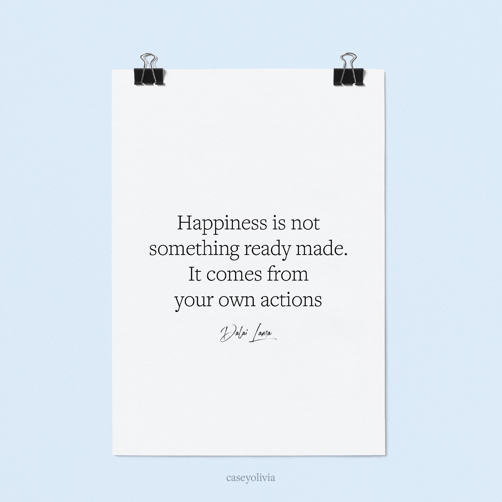 be happy dalai lama quote to print for home office walls